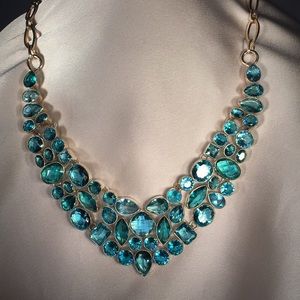 Glacial Blue Topaz & .925 Silver Necklace.
